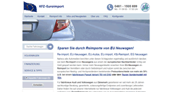 Desktop Screenshot of kfz-euroimport.de