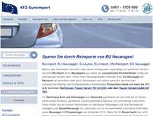 Tablet Screenshot of kfz-euroimport.de